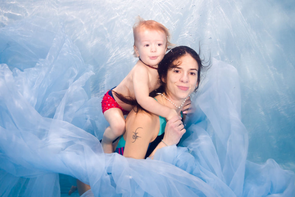 Focení pod vodou a v lekcích v baby klubu