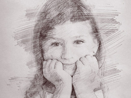 kreslený portrét